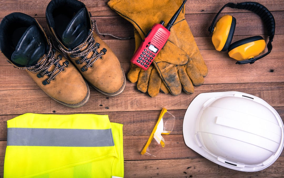 Standard safety equipment and gear.